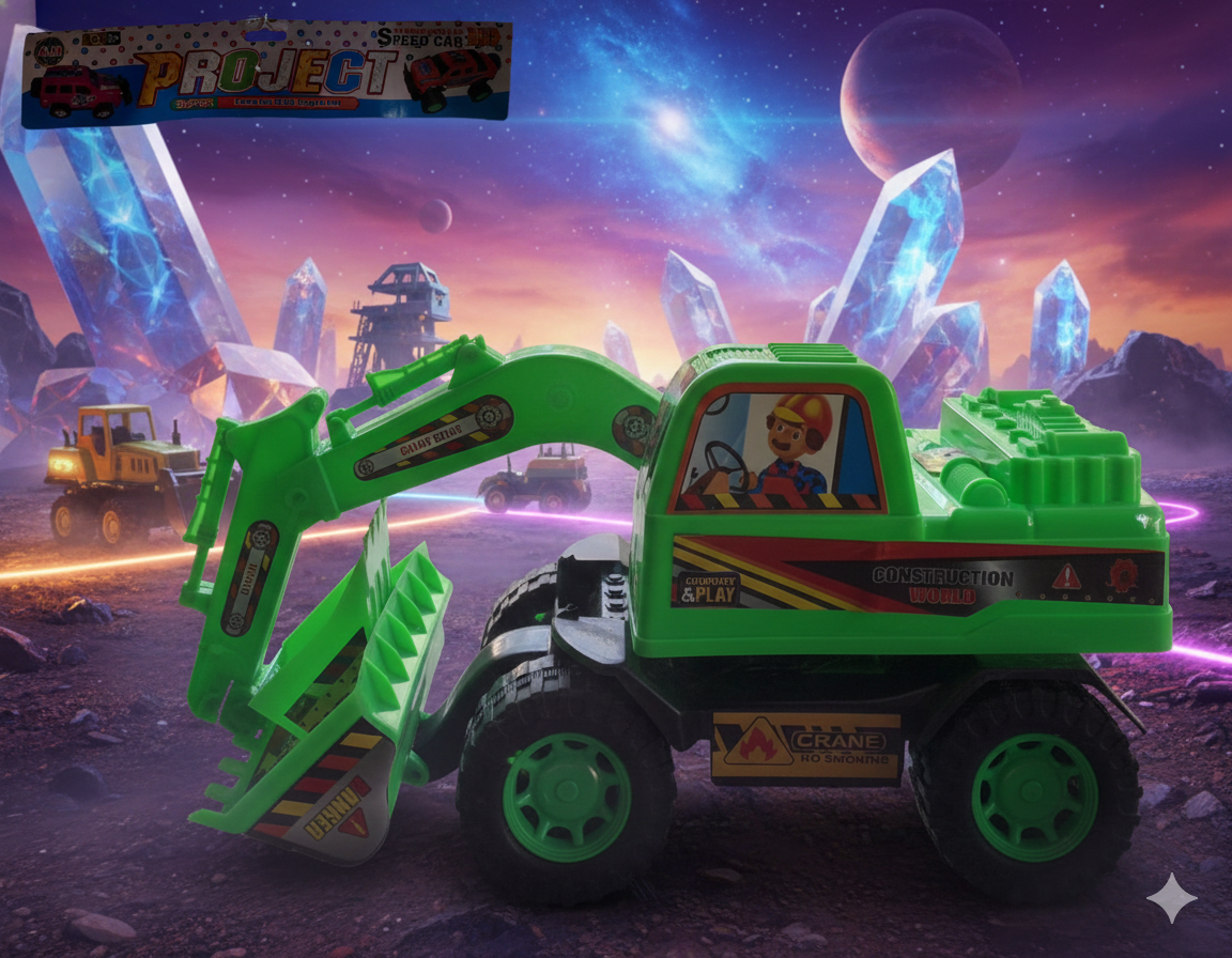 Crane Truck Toy – Construction Crane Vehicle for Kids with Movable Arm (Heavy Duty, 3+ Age) Available At Cuddle Card