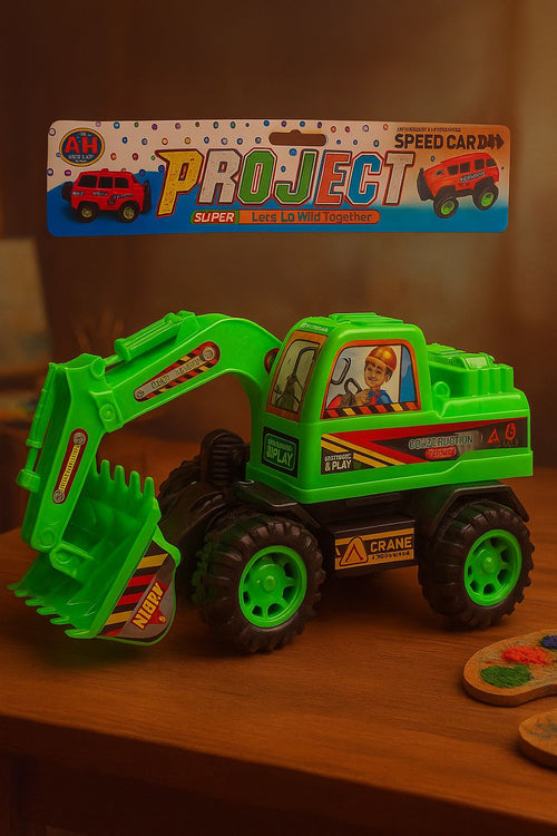 Crane Truck Toy – Construction Crane Vehicle for Kids with Movable Arm (Heavy Duty, 3+ Age) Available At Cuddle Card